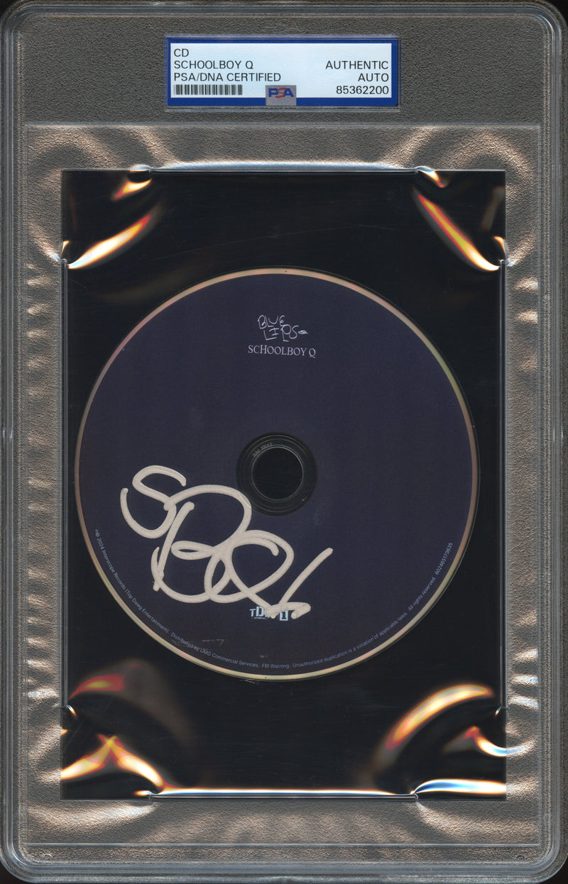 Schoolboy Q Signed Autographed CD “Blue Lips” PSA/DNA Authenticated