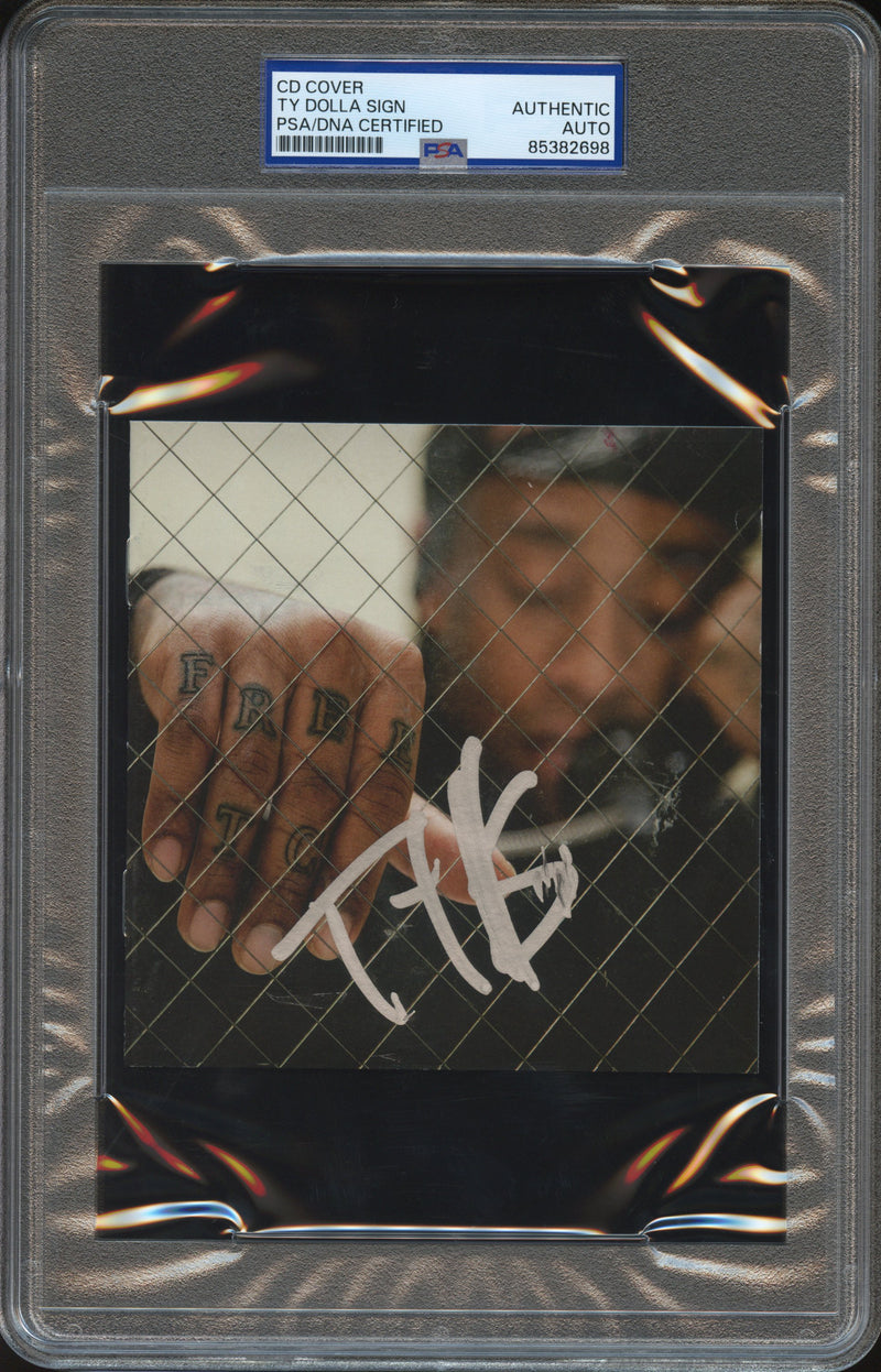 Ty Dolla $ign Signed Autographed CD Cover "Free TC" PSA/DNA Authenticated