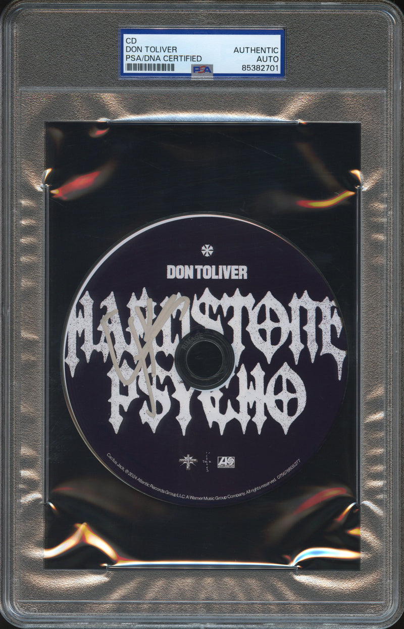 Don Toliver Signed Autographed CD “Hardstone Psycho” PSA/DNA Authenticated