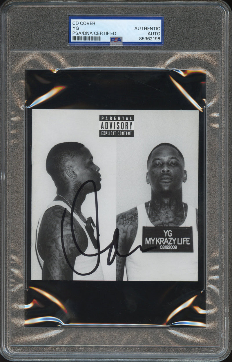 YG Signed Autographed CD Cover "My Krazy Life" PSA/DNA Authenticated