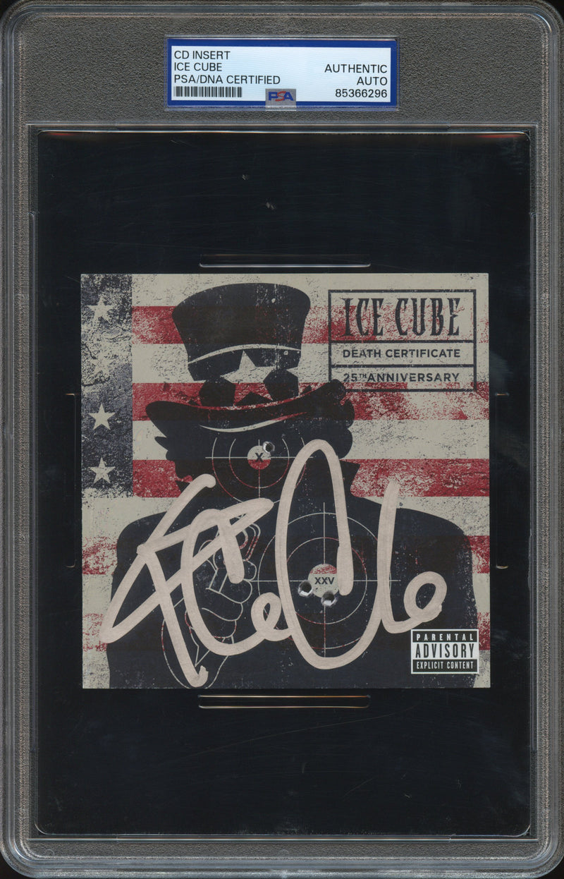 Ice Cube Signed Autographed CD Cover “Death Certificate” PSA/DNA Authenticated