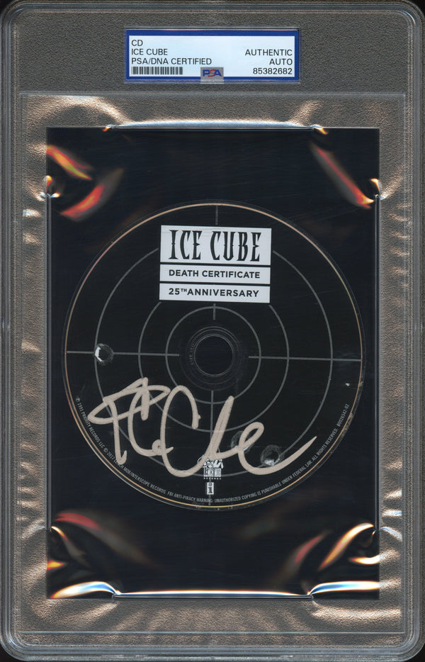 Ice Cube Signed Autographed CD “Death Certificate” PSA/DNA Authenticated