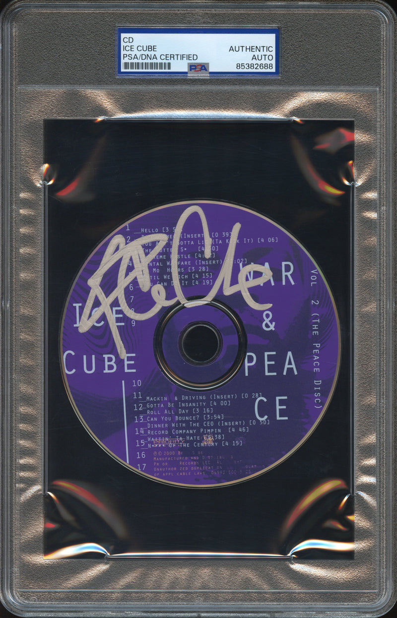 Ice Cube Signed Autographed CD “War & Peace, Volume 2” PSA/DNA Authenticated