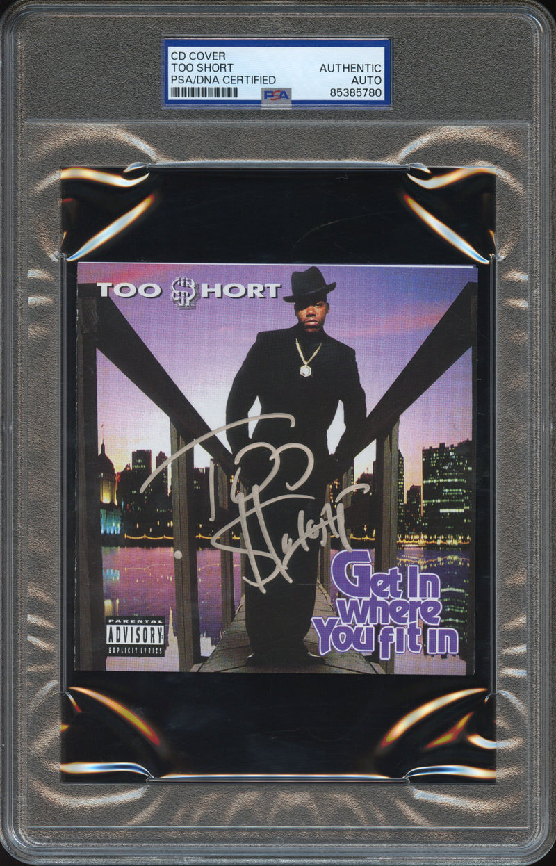 Too Short Signed Autographed CD Cover “Get in Where You Fit In” PSA/DNA Authenticated