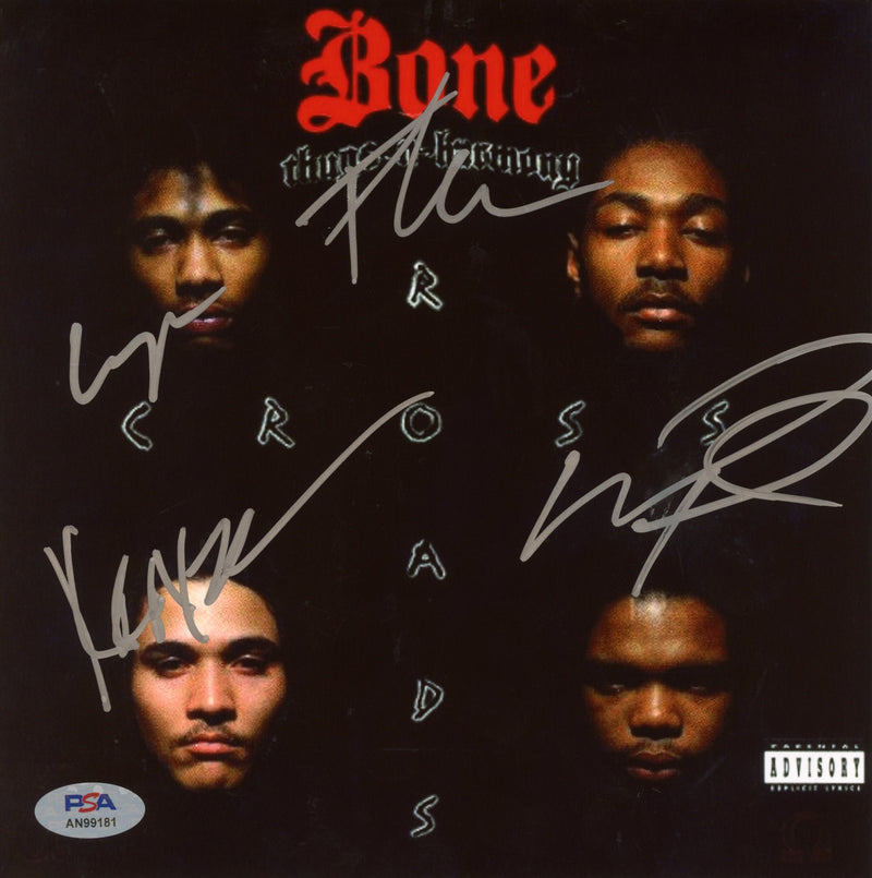 Bone Thugs-N-Harmony Signed Autographed 8x8 Photo "Tha Crossroads" PSA/DNA Authenticated