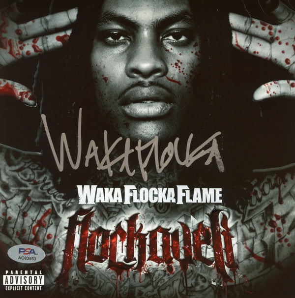 Waka Flocka Flame Signed Autographed 8x8 Photo “Flockaveli” PSA/DNA Authenticated