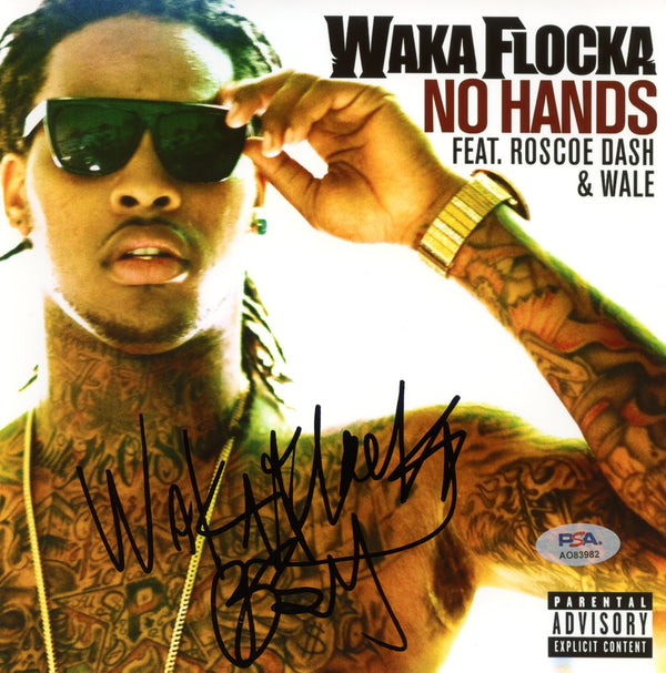 Waka Flocka Flame Signed Autographed 8x8 Photo “No Hands” PSA/DNA Authenticated