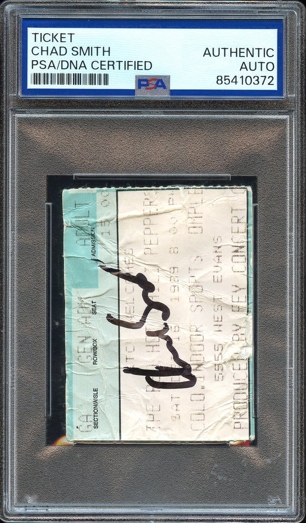 Chad Smith Signed Autographed Ticket Stub “Mother’s Milk” Tour 12/16/89 PSA/DNA Authenticated