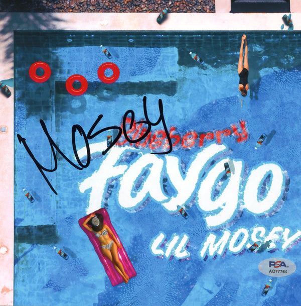 Lil Mosey Signed Autographed 8x8 Photo “Blueberry Faygo” PSA/DNA Authenticated