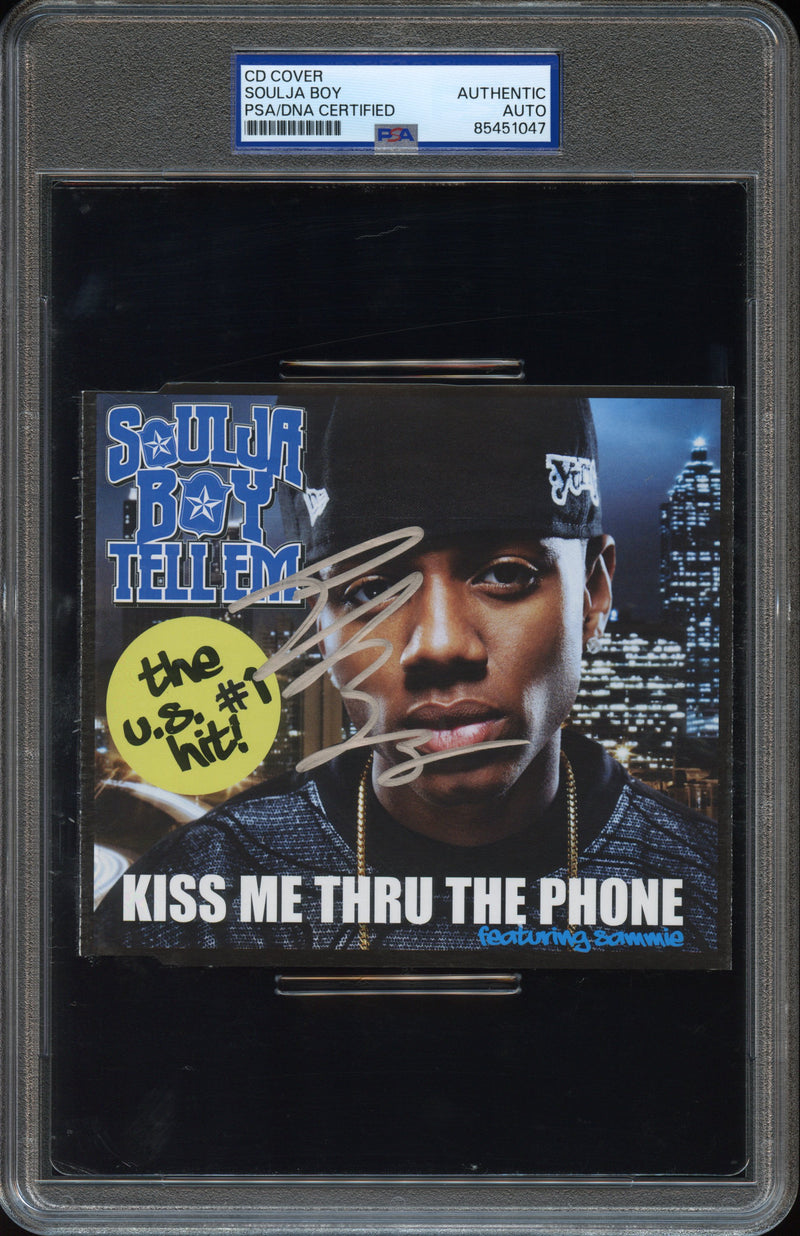 Soulja Boy Signed Autographed CD Cover "Kiss Me Thru the Phone" PSA/DNA Authenticated