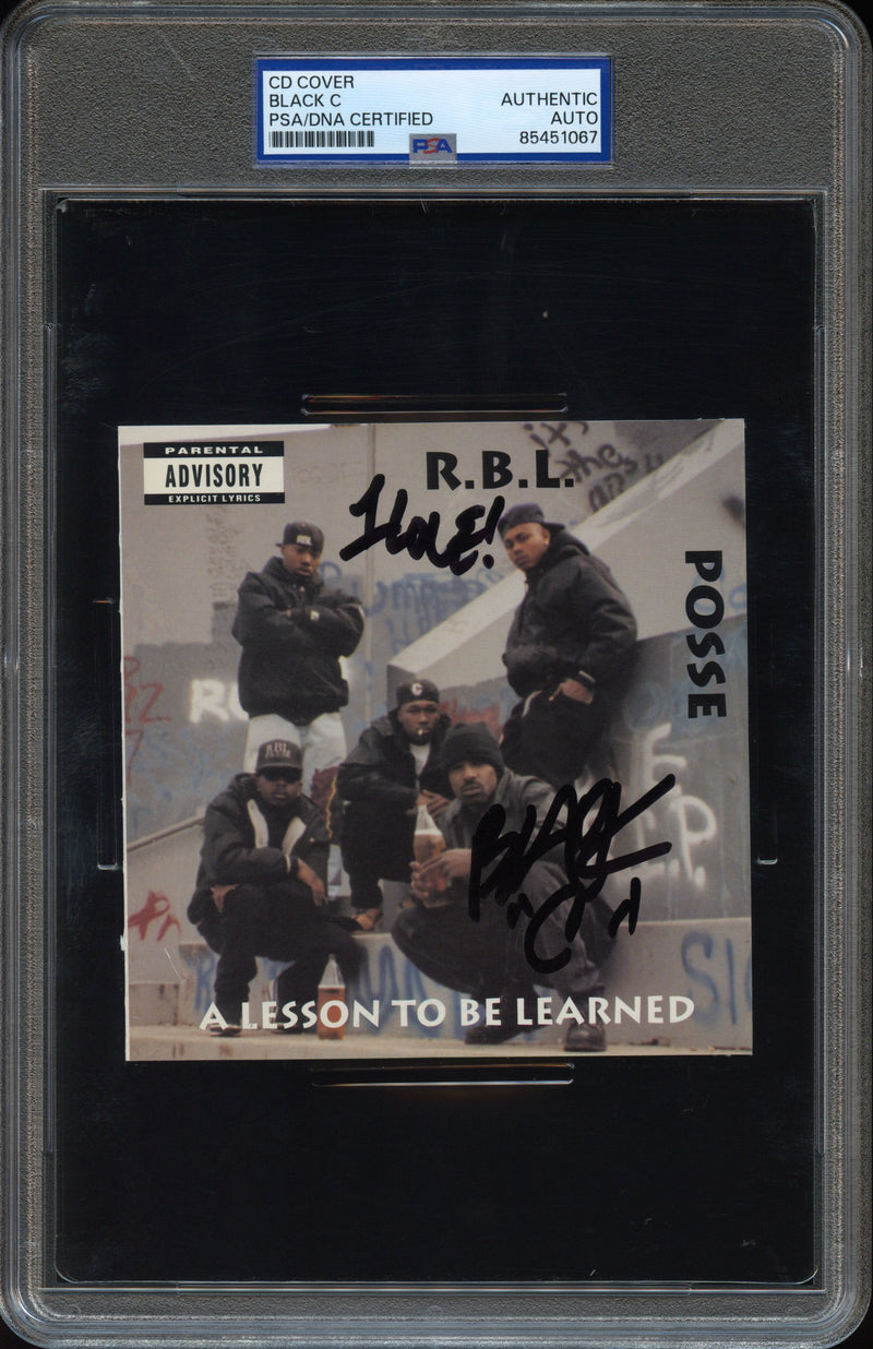 Black C Signed Autographed CD Cover "A Lesson to Be Learned" PSA/DNA Authenticated