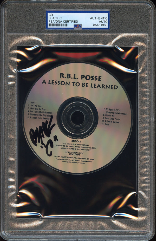 Black C Signed Autographed CD "A Lesson to Be Learned" PSA/DNA Authenticated