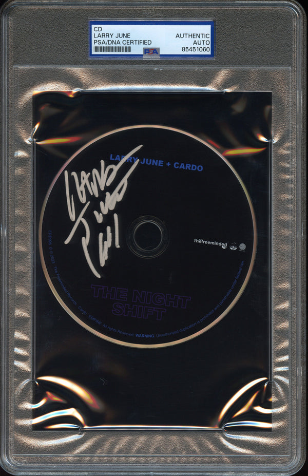 Larry June Signed Autographed CD “The Night Shift” PSA/DNA Authenticated