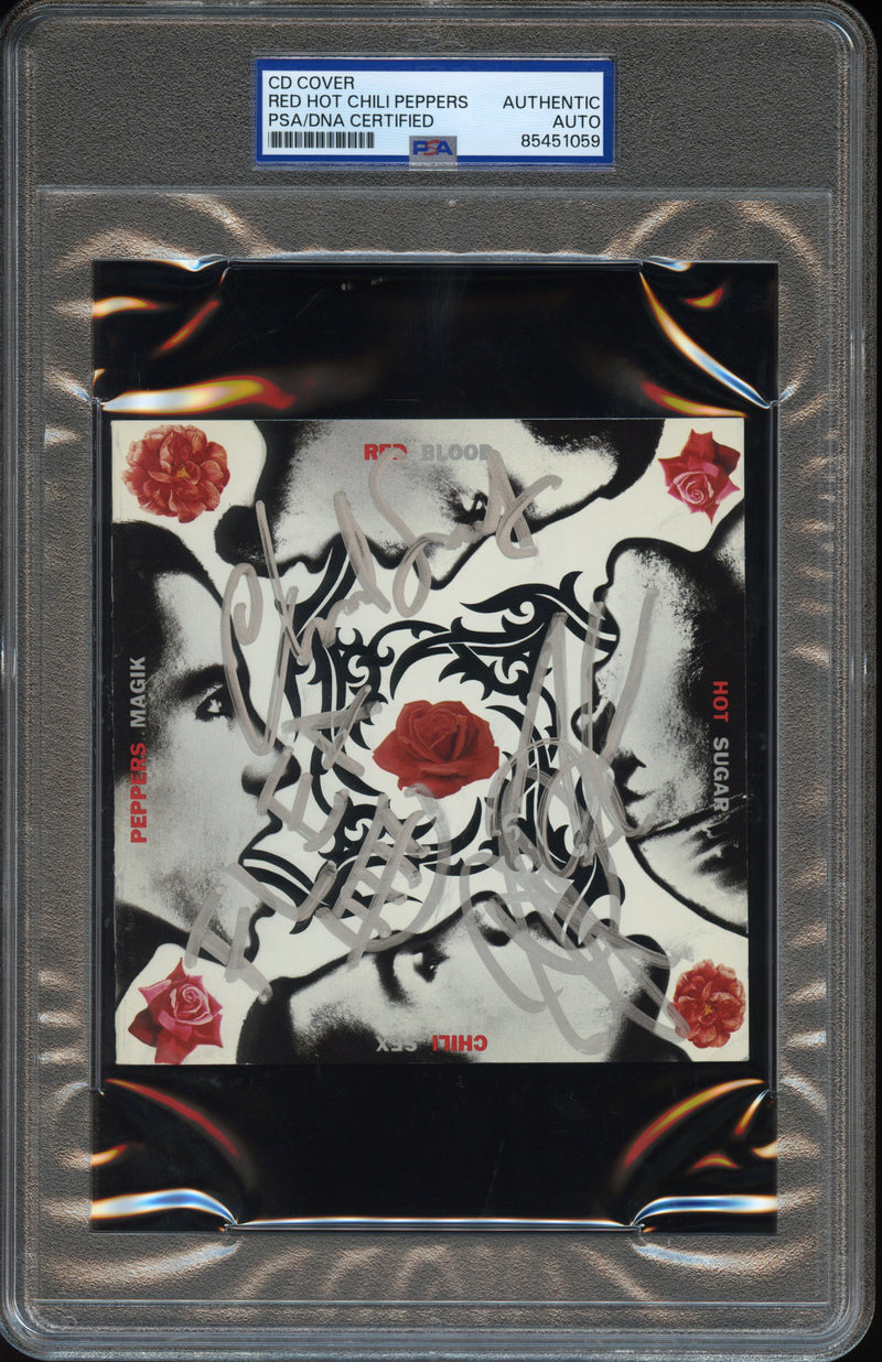 Red Hot Chili Peppers Signed Autographed CD Cover "Blood Sugar Sex Magik" PSA/DNA Authenticated