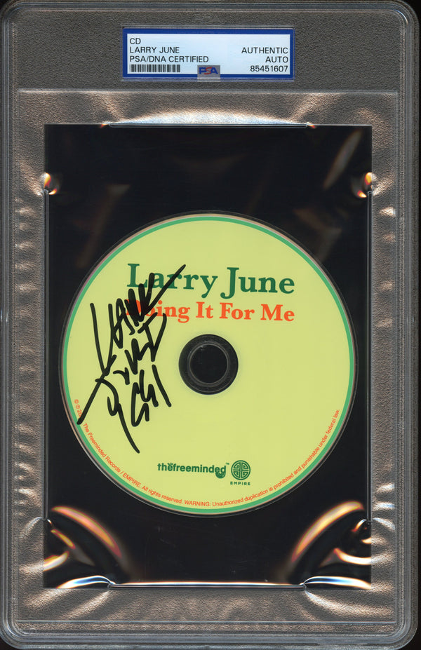 Larry June Signed Autographed CD “Doing It For Me” PSA/DNA Authenticated