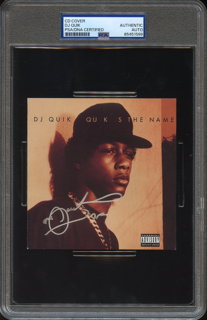 DJ Quik Signed Autographed CD Cover "Quik Is the Name" PSA/DNA Authenticated