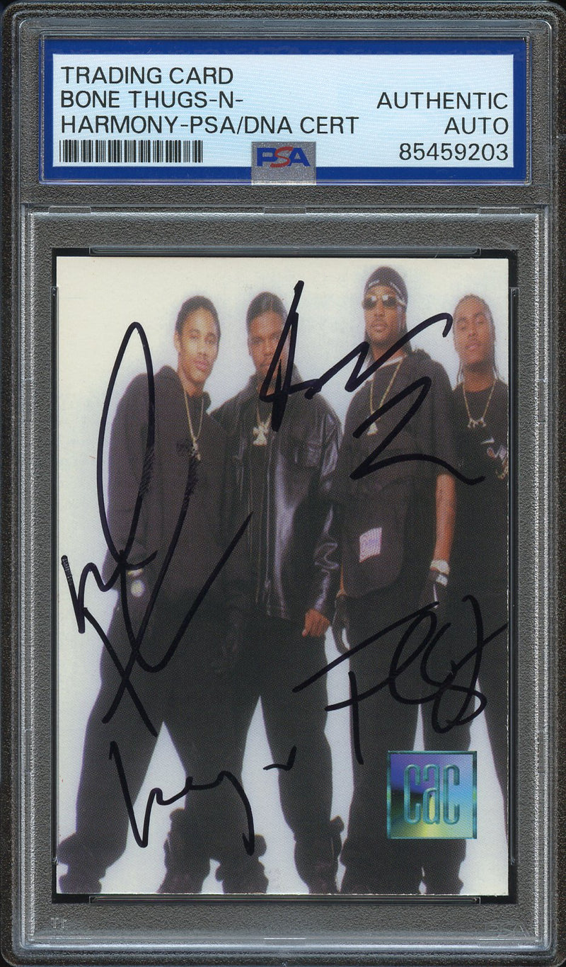 1998 Dada Footwear Collectible Artist Cards Bone Thugs-N-Harmony Auto PSA/DNA Authenticated