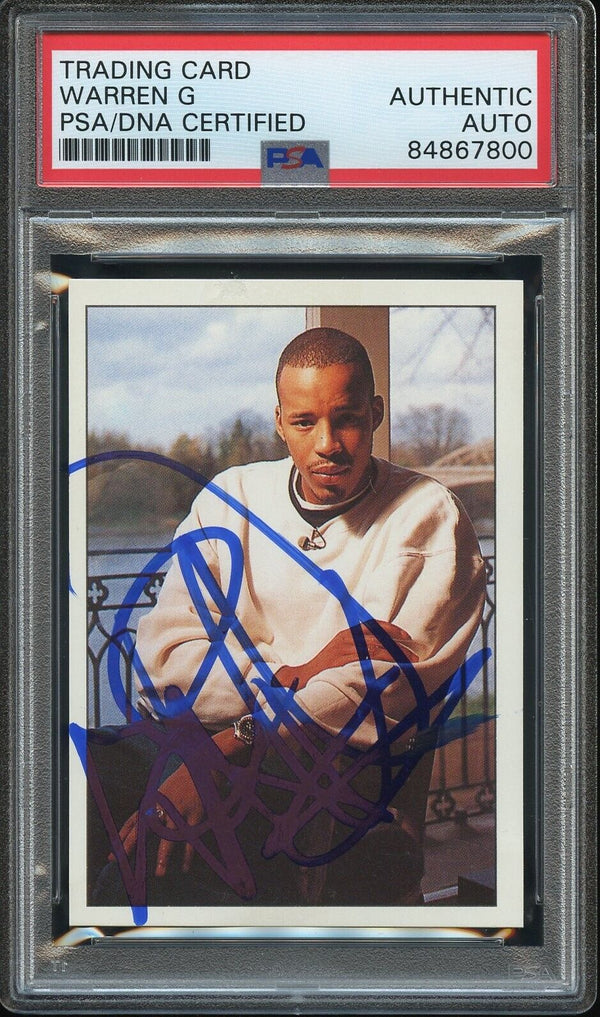 1995 Panini Smash Hits #50 Warren G Auto PSA/DNA Authentic