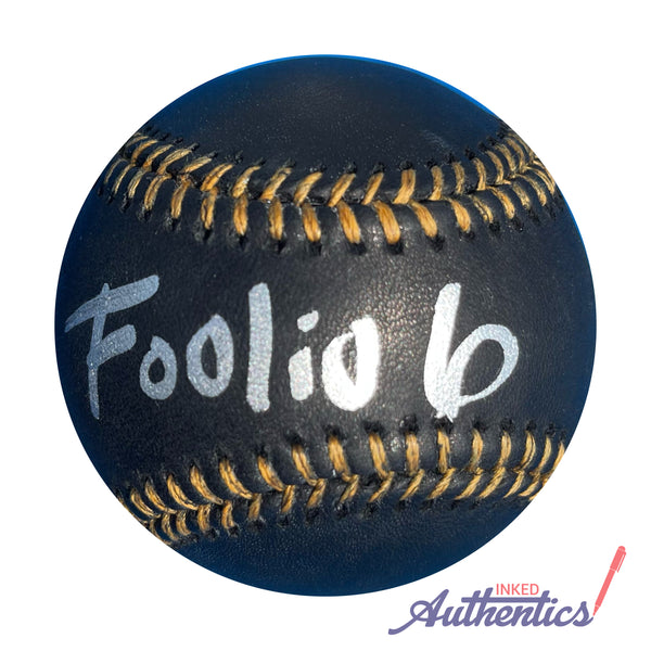 Foolio Signed Autographed Black ROMLB Baseball PSA/DNA Authenticated