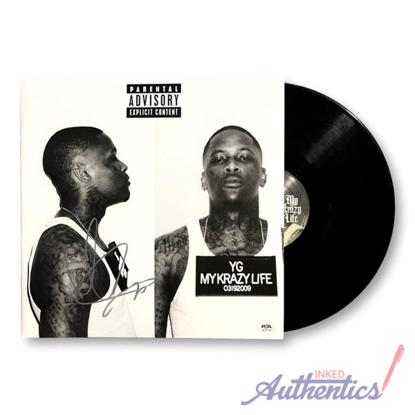 YG Signed Autographed Vinyl LP "My Krazy Life" PSA/DNA Authenticated