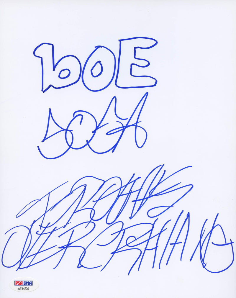 BOE Sosa Signed Autographed 8x10 Sketch PSA/DNA Authenticated