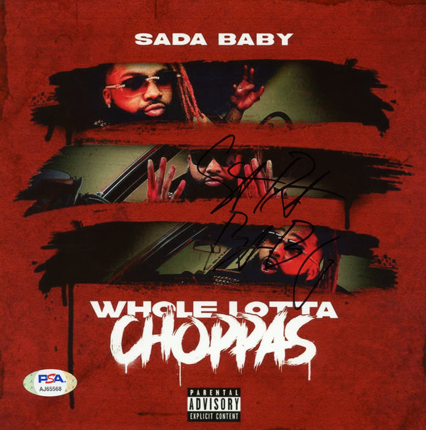 Sada Baby Signed Autographed 8x8 Photo "Whole Lotta Choppas" PSA/DNA Authenticated