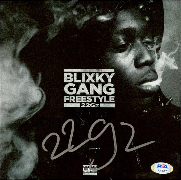 22Gz Signed Autographed 8x8 Photo "Blixky Gang Freestyle" PSA/DNA Authenticated