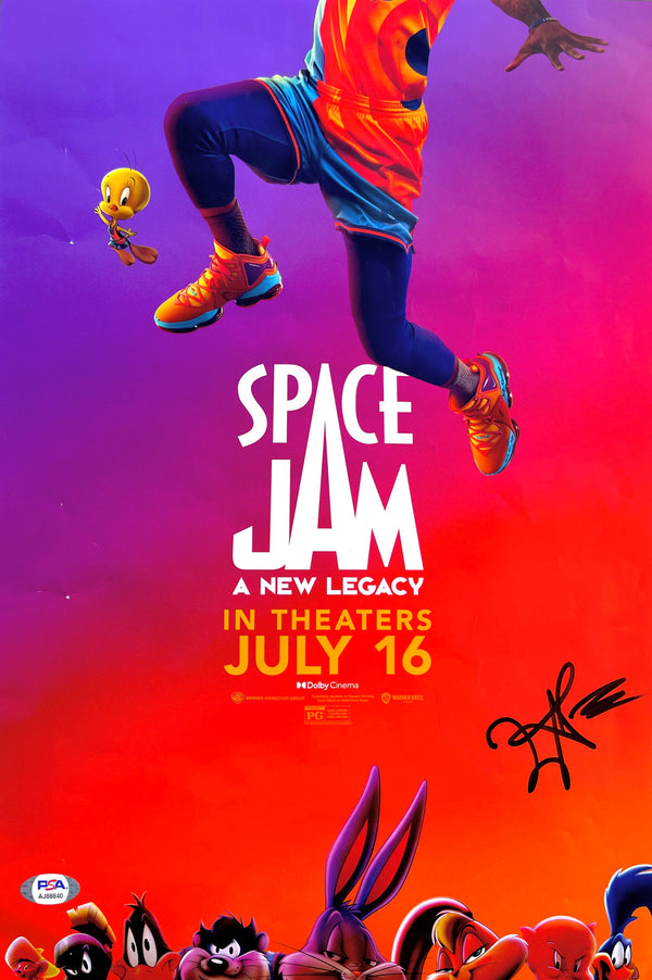 Zendaya Signed Autographed 11x17 Space Jam  Poster PSA/DNA Authentic