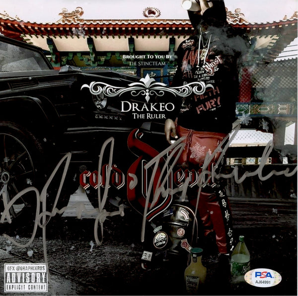 Drakeo The Ruler Signed Autographed 8x8 Photo "Cold Devil" PSA/DNA Authenticated