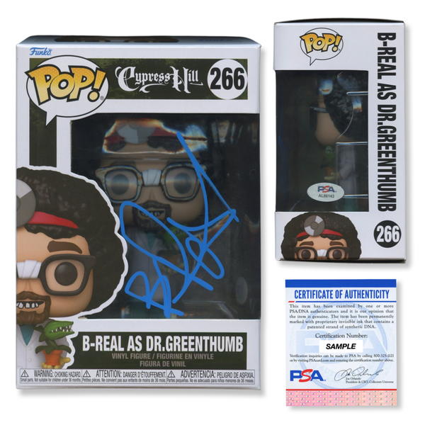 B-Real Signed Autographed Funko Pop #266 Dr. Greenthumb PSA/DNA Authenticated