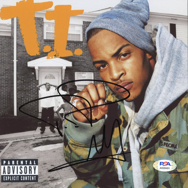 T.I. Signed Autographed 8x8 Photo “Urban Legend” PSA/DNA Authenticated