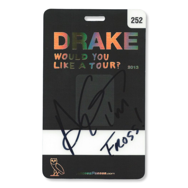 Drake Signed Autographed All Access Pass JSA Authenticated