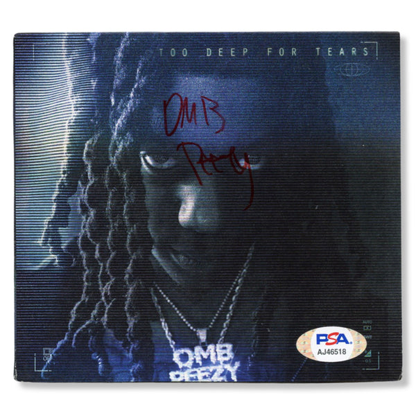 OMB Peezy Signed Autographed CD "Too Deep For Tears" #/100 PSA/DNA Authenticated