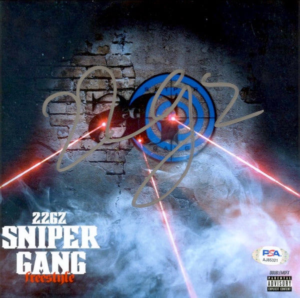 22Gz Signed Autographed 8x8 Photo "Sniper Gang Freestyle" PSA/DNA Authenticated