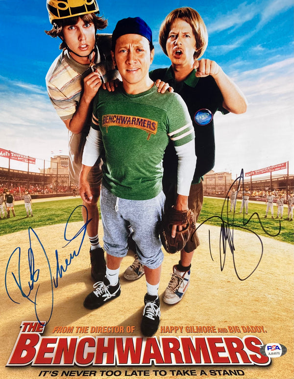 Rob Schneider & David Spade Signed 11x14 Photo “Benchwarmers” PSA/DNA Authenticated