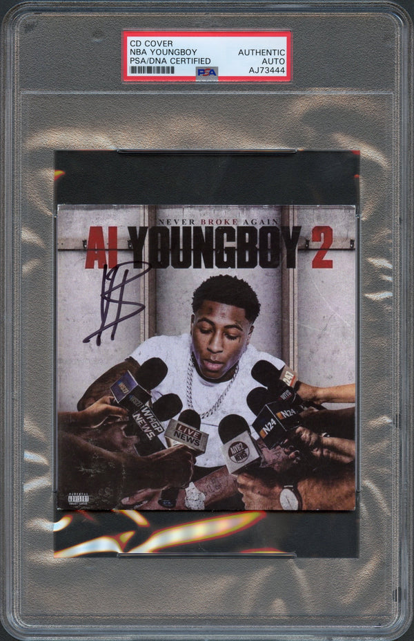 NBA Youngboy Signed Autographed CD Cover “AI Youngboy 2” PSA/DNA Authenticated