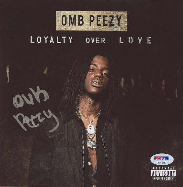 OMB Peezy Signed Autographed 8x8 Photo “Loyalty Over Love” PSA/DNA Authenticated