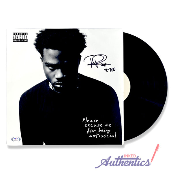 Roddy Ricch Signed Autographed Vinyl LP "Please Excuse Me For Being Antisocial" PSA/DNA Authenticated