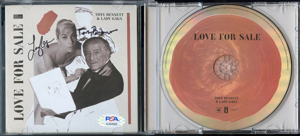 Lady Gaga & Tony Bennett Signed Autographed CD "Love For Sale" PSA/DNA Authenticated