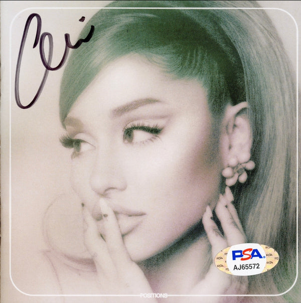 Ariana Grande Signed Autographed CD “Positions” PSA/DNA Authenticated