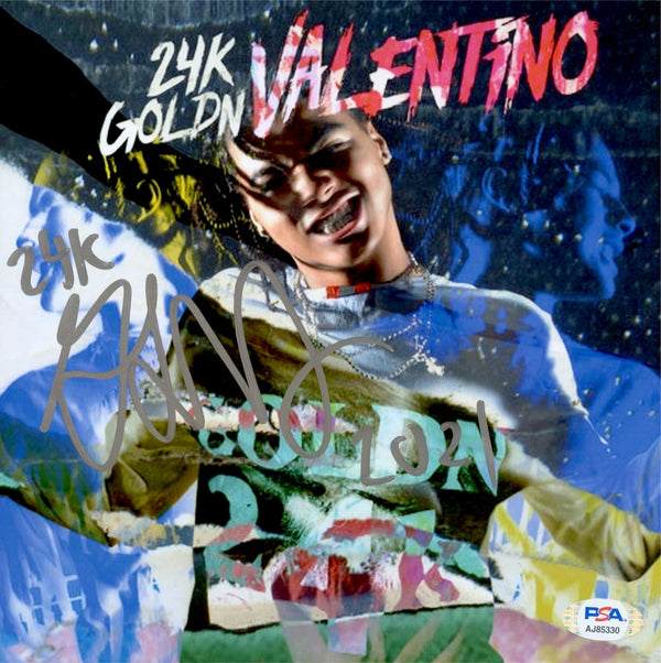 24kGoldn Signed Autographed 8x8 “Valentino” Photo PSA/DNA Authenticated