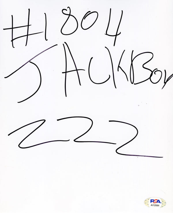 Jackboy Signed Autographed 8x10 Sketch PSA/DNA Authenticated