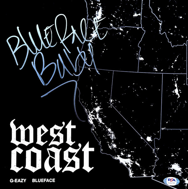 Blueface Signed Autographed 12x12 Photo “West Coast” PSA/DNA Authenticated