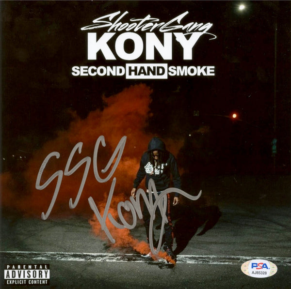 ShooterGang Kony Signed Autographed 8x8 Photo "Second Hand Smoke" PSA/DNA Authenticated