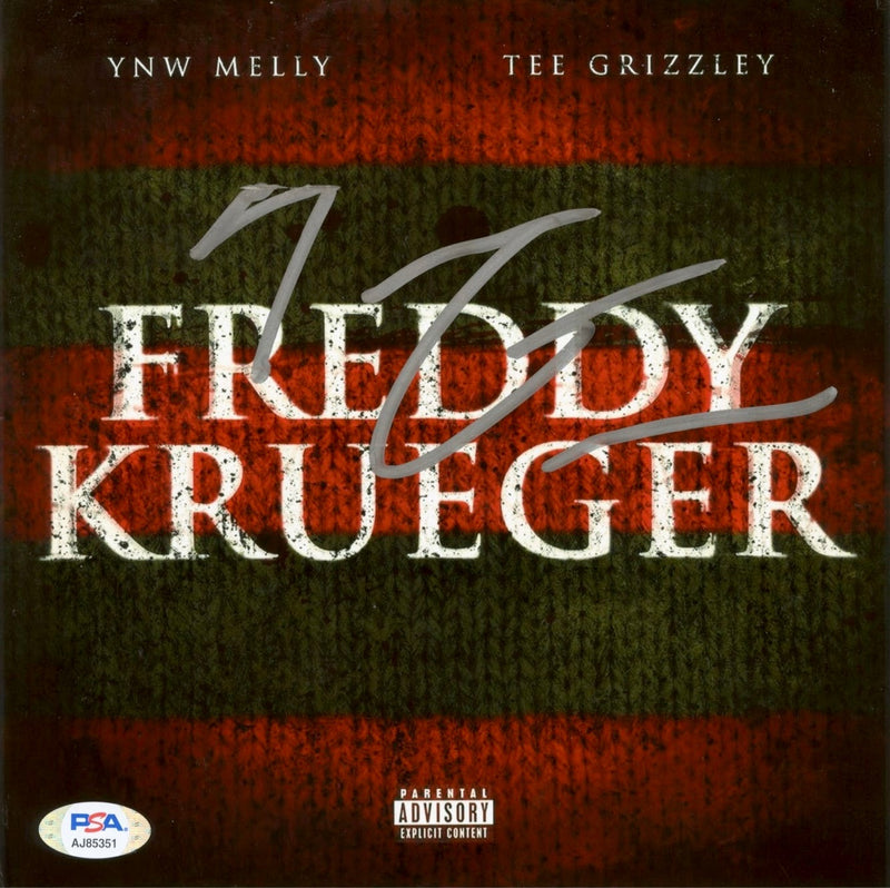 Tee Grizzley Signed Autographed 8x8 Photo "Freddy Krueger" PSA/DNA Authenticated