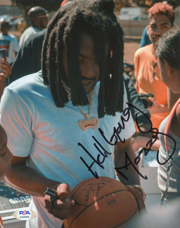 Mozzy Signed Autographed 8x10 Photo PSA/DNA Authenticated