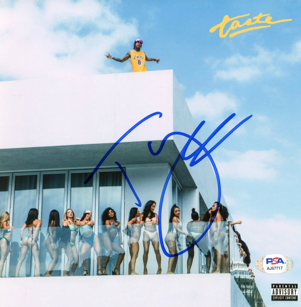 Tyga Signed Autographed 8x8 Photo "Taste" PSA/DNA Authenticated