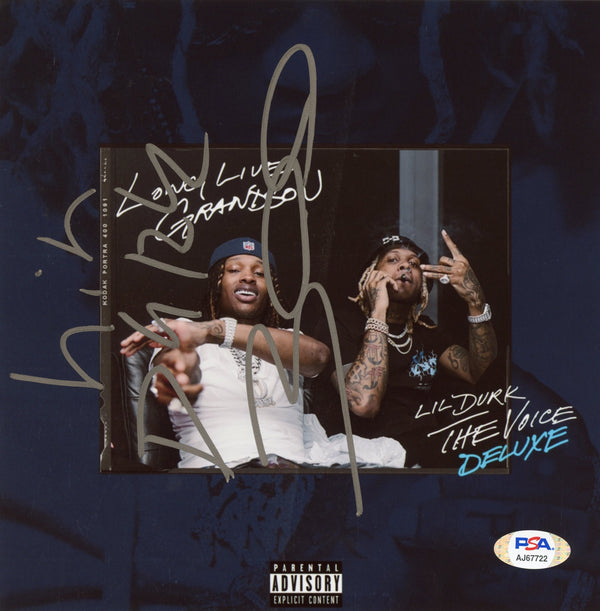 Lil Durk Signed Autographed 8x8 Photo "The Voice" PSA/DNA Authenticated