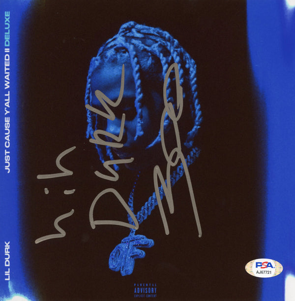 Lil Durk Signed Autographed 8x8 Photo "Just Cause Y'all Waited II" PSA/DNA Authenticated