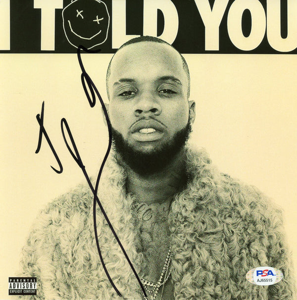 Tory Lanez Signed Autographed 8x8 Photo "I Told You" PSA/DNA Authenticated